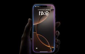 a render image of the iPhone 16 Pro on a dark background