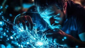 A Man Sets Up His Own Network