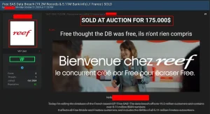 Piratage chez Free : les données ont été vendues pour 175 000 dollars
