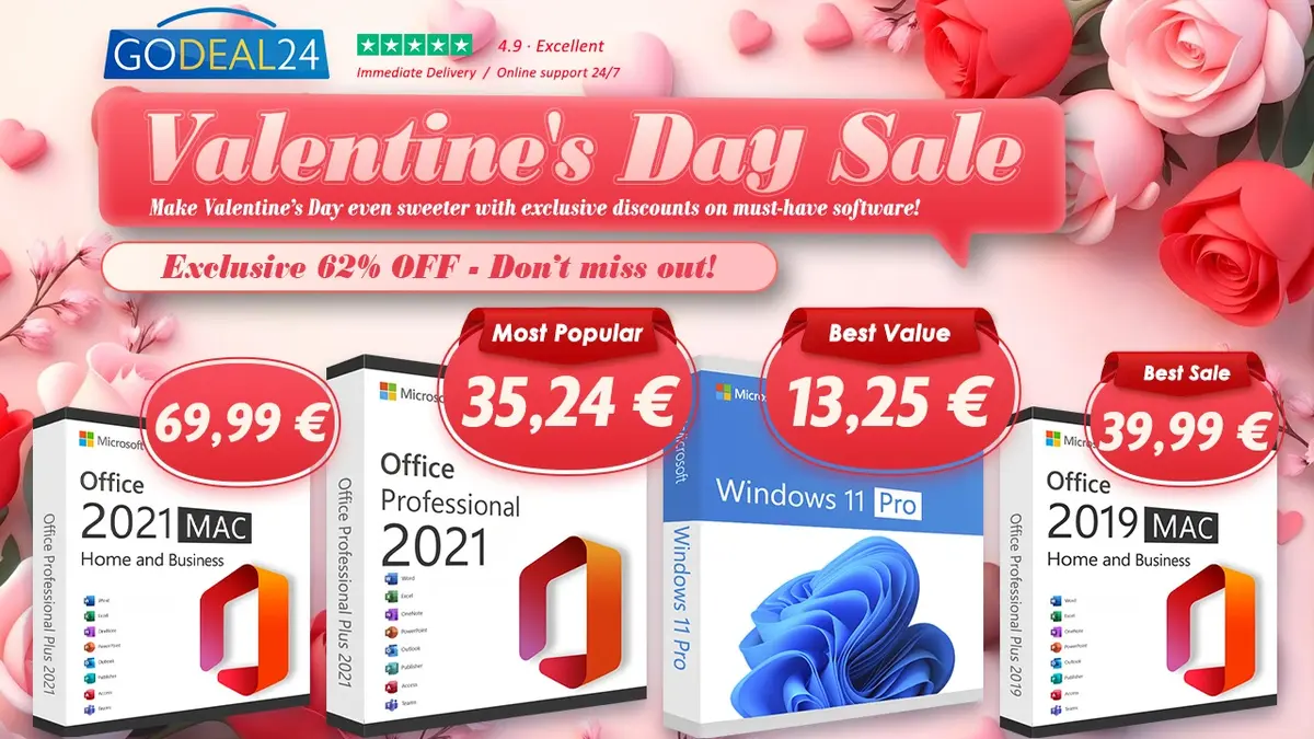 Office Mac en licence perpétuelle est à un prix exceptionnel pour la Saint Valentin