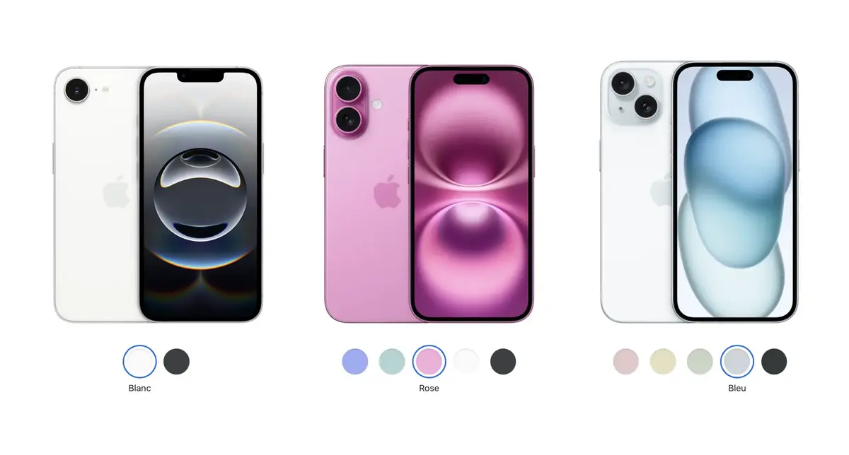 iPhone 15, iPhone 16 ou iPhone 16e : quel modèle choisir ?