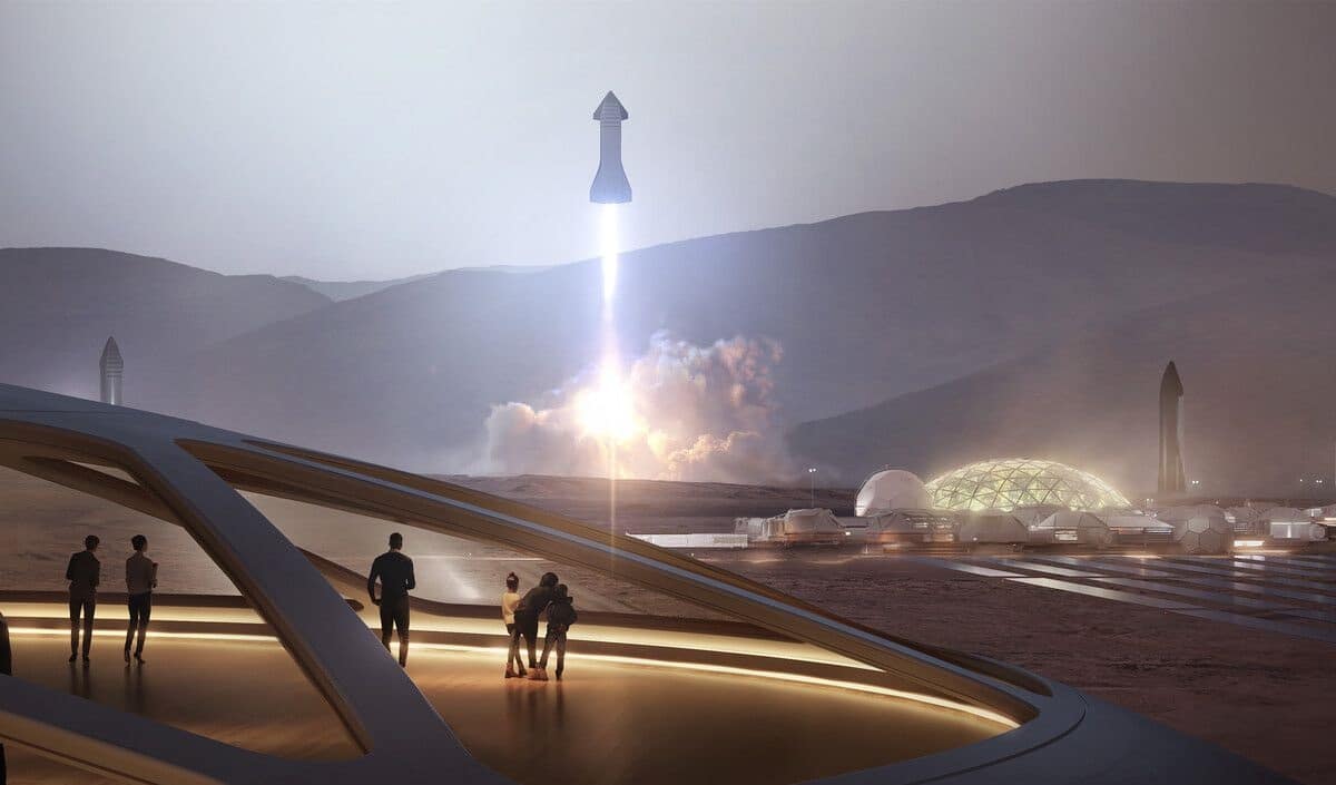 It’d Take 1,000 Rockets to Build a Mars City