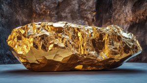 miners dug up a gold nugget as big as a baby, heavy as a man