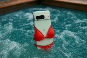 Devinez la marque de ce smartphone qui a survécu quatre jours dans un jacuzzi ?