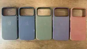 Tiens, serait-ce des photos des nouvelles coques TechWoven de l'iPhone 17 ?