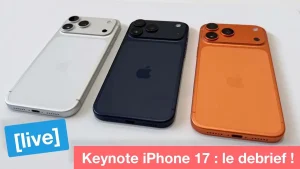 Rejoignez-nous en direct ! On débriefe la keynote de l'iPhone 17 !